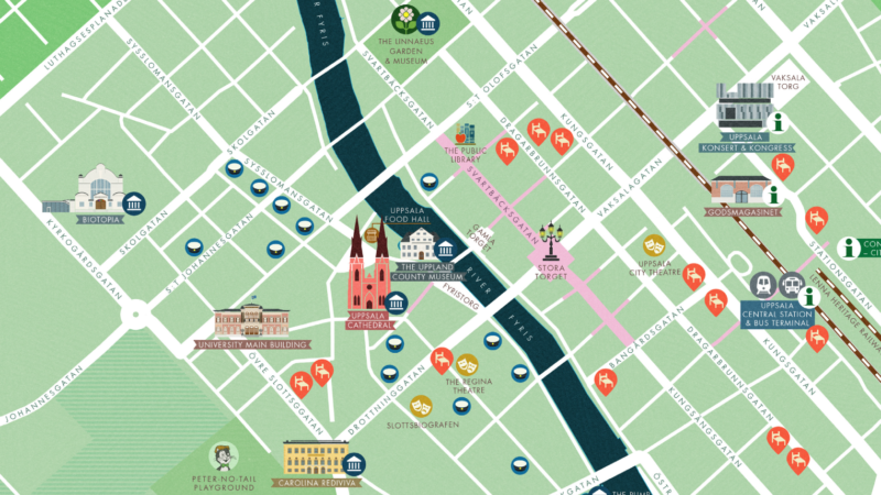 Banner Map of Uppsala