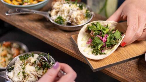 Tacos på en planka