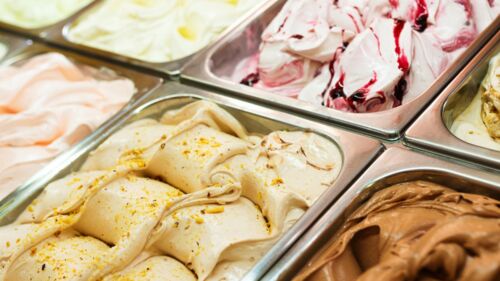 Byttor med gelato